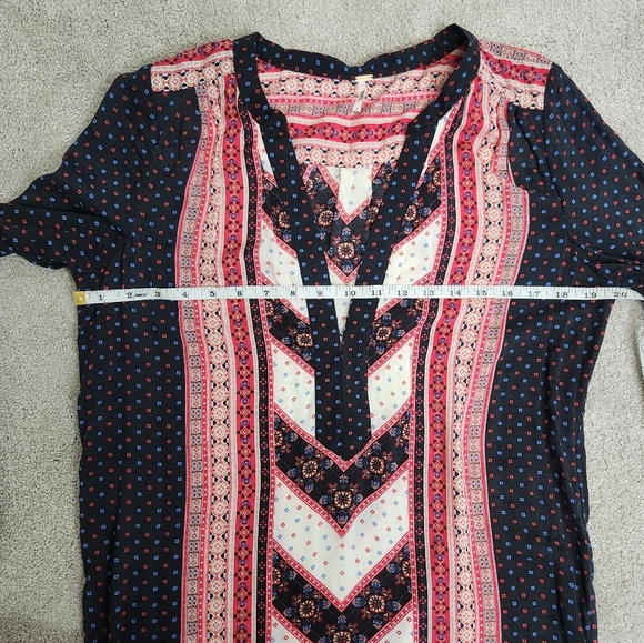 Free People Peace Maker Long Sleeve Dress Lightweight Size M Boho Coachella - Picture 11 of 15